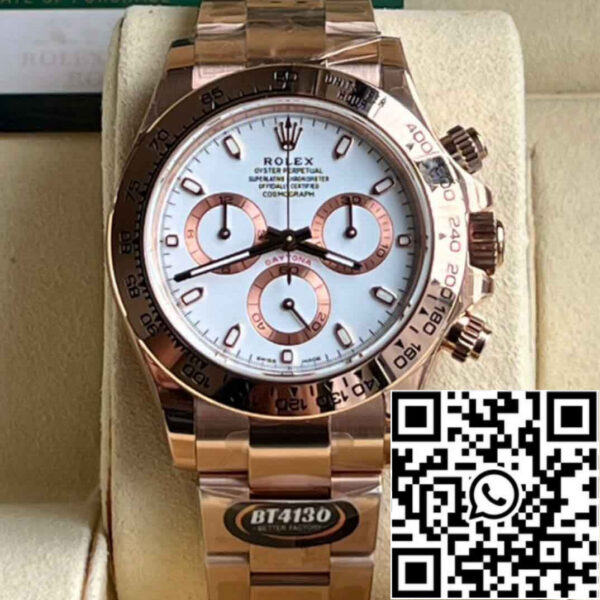 Replica Rolex Daytona M116505-0010  Best 1:1 Edition BT Factory Rose Gold