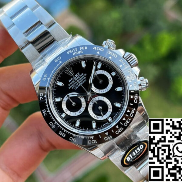 Replica Rolex Daytona m116500ln-0002 Best Edition BT Factory Black Daytona Panda
