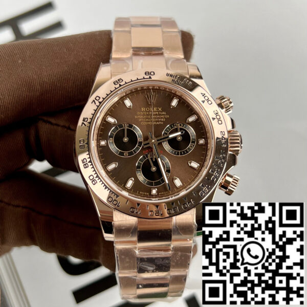 Rolex Cosmograph Daytona 116505 Chocolate dial 1:1 best edition BTF 18k Rose gold