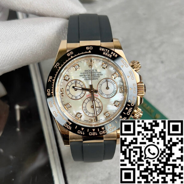 Rolex Cosmograph Daytona 116518LN Mother of Pearl Dial custom 18k gold filled Best 1:1 Edition