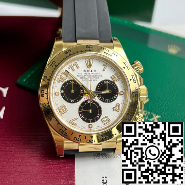 Rolex Cosmograph Daytona 116528 1:1 Best Edition Clean Factory Rubber Strap