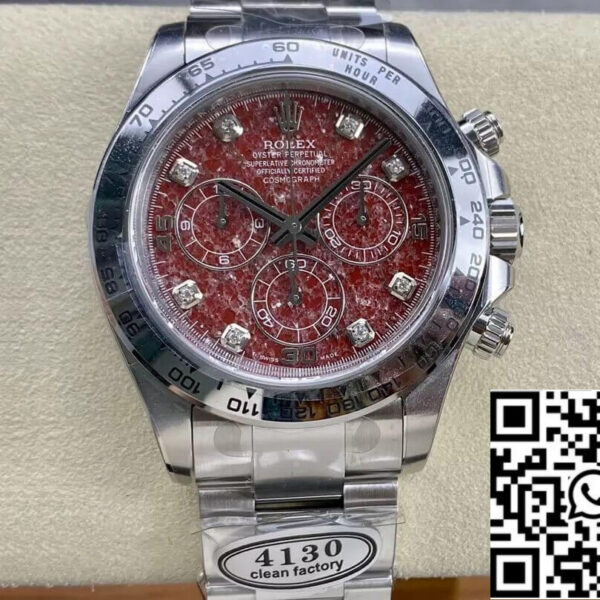 Rolex Cosmograph Daytona 116589 1:1 Best Edition Clean Factory Pomegranate Dial
