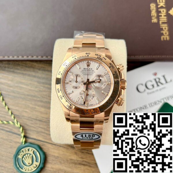 Rolex Cosmograph Daytona 40mm Everose gold 116505 1:1 Best Edition Clean Factory Newest Version