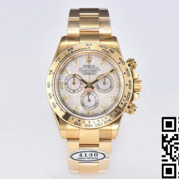 Rolex Cosmograph Daytona M116508-0007 1:1 Best Edition Clean Factory Yellow Gold