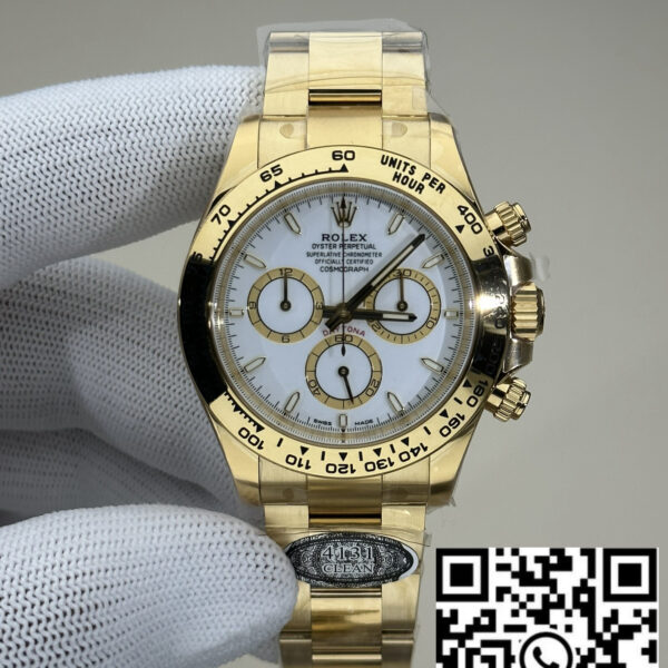 Rolex Cosmograph Daytona M126508-0001  White Dial 1:1 Best Clone Clean Factory