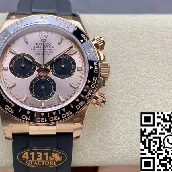 Rolex Cosmograph Daytona m126515 1:1 Best Edition QF Factory 4131 Movement Pink Dial