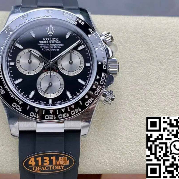 Rolex Cosmograph Daytona m126519 1:1 Best Edition QF Factory 4131 Movement Black Dial
