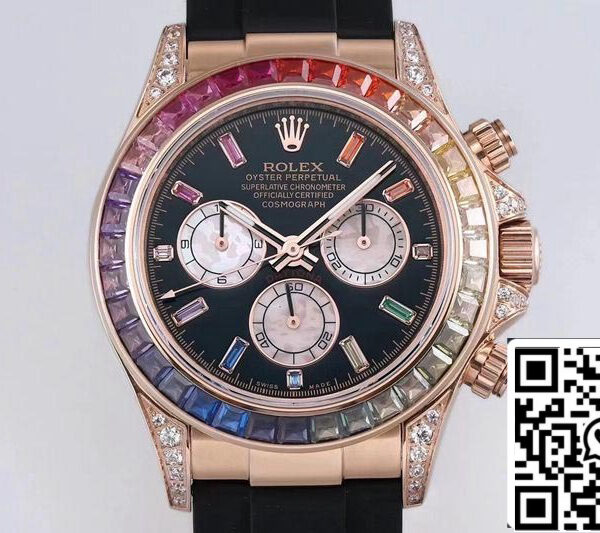 Rolex Daytona 116595RBOW 1:1 Best Edition BL Factory Rose Gold Swiss ETA4130