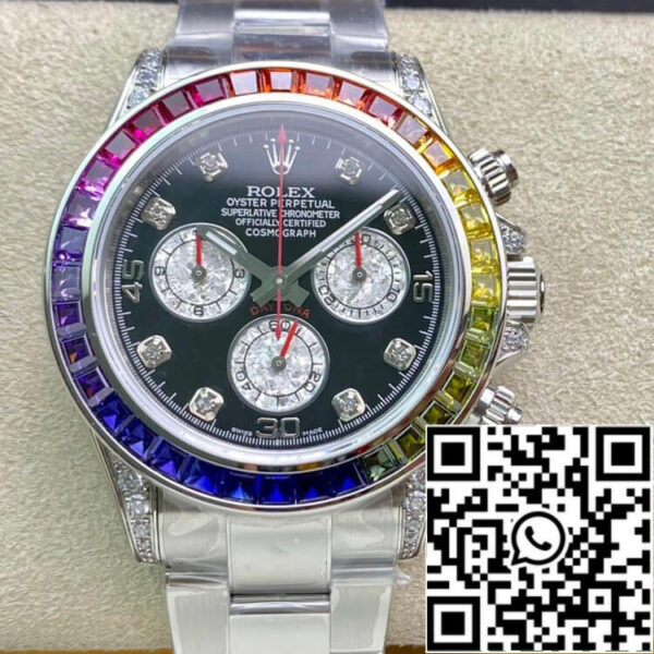 Rolex Daytona 116599 RBOW 1:1 Best Edition TW Factory Black Dial