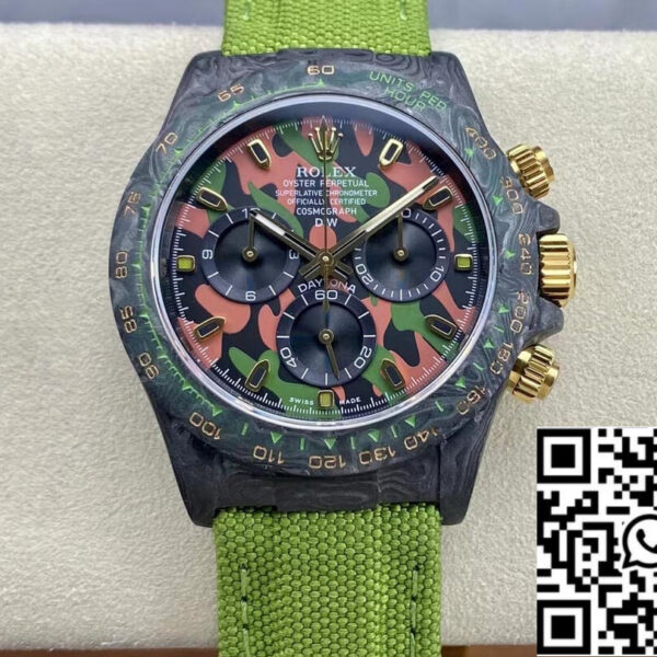 Rolex Daytona Cosmograph Diw Custom Version 1:1 Best Edition Noob Factory Green Strap