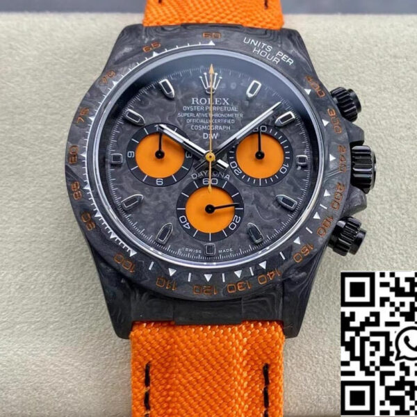 Rolex Daytona Cosmograph Diw Custom Version 1:1 Best Edition Noob Factory Orange Strap