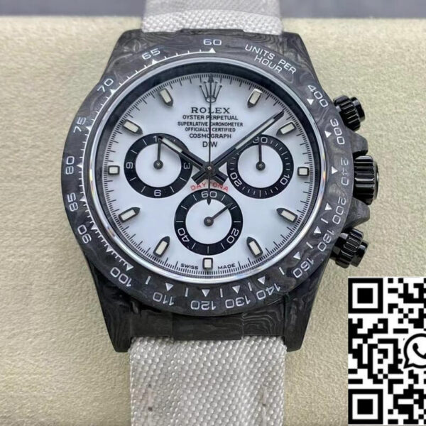 Rolex Daytona Cosmograph Diw Custom Version 1:1 Best Edition Noob Factory White Dial