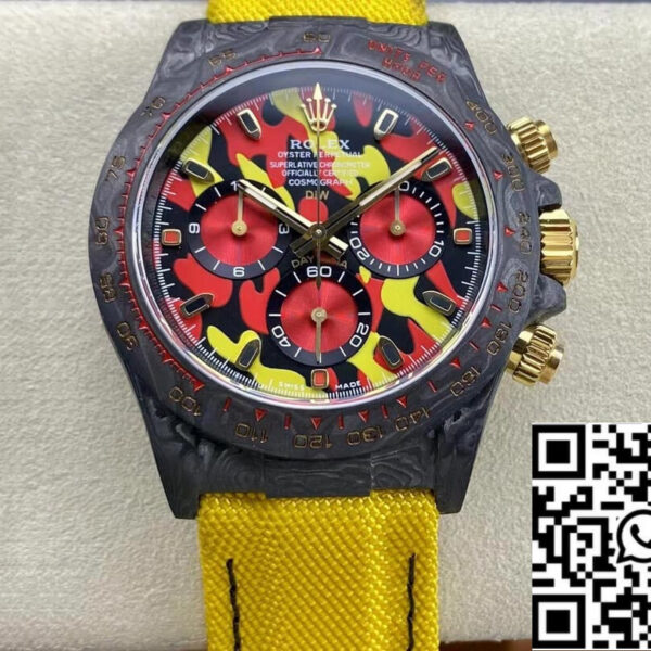 Rolex Daytona Cosmograph Diw Custom Version 1:1 Best Edition Noob Factory Yellow Strap