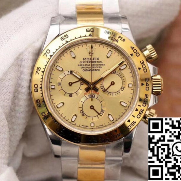 Rolex Daytona Cosmograph M116503-0003 1:1 Best Edition Noob Factory Gold Dial Swiss ETA4130