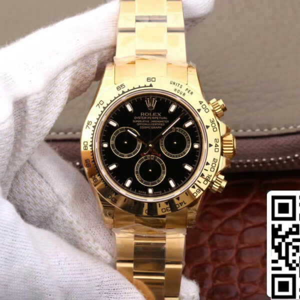 Rolex Daytona Cosmograph M116508-0004 1:1 Best Edition JH Factory Black Dial