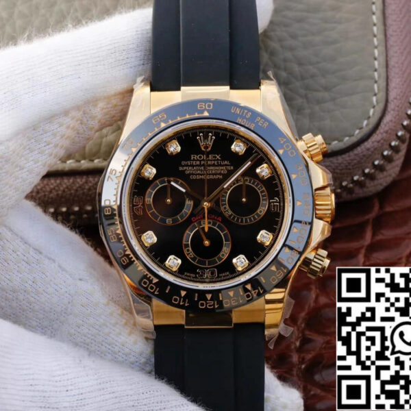 Rolex Daytona Cosmograph M116518ln-0046 1:1 Best Edition JH Factory Black Dial