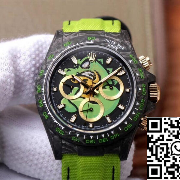 Rolex Daytona Cosmos Green Exploded Dragon 1:1 Best Edition WWF Factory Swiss ETA7750