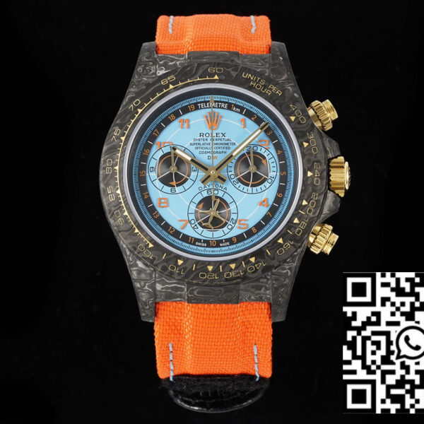 Rolex Daytona Lucky Player 3 Case Carbon 1:1 Best Clone Diw Custom 4130 Movement