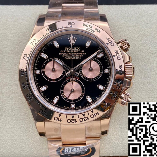 Rolex Daytona M116505-0008 1:1 Best Edition BT Factory Black Dial