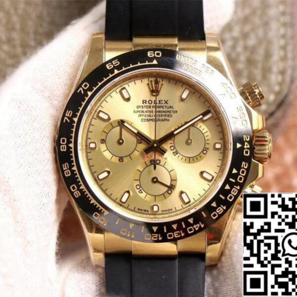 Rolex Daytona M116518LN-0042 1:1 Best Edition Noob Factory Champagne Dial Swiss ETA4130