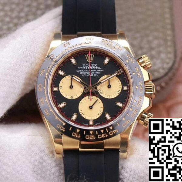 Rolex Daytona M116518LN-0047 1:1 Best Edition Noob Factory Black Dial Swiss ETA4130