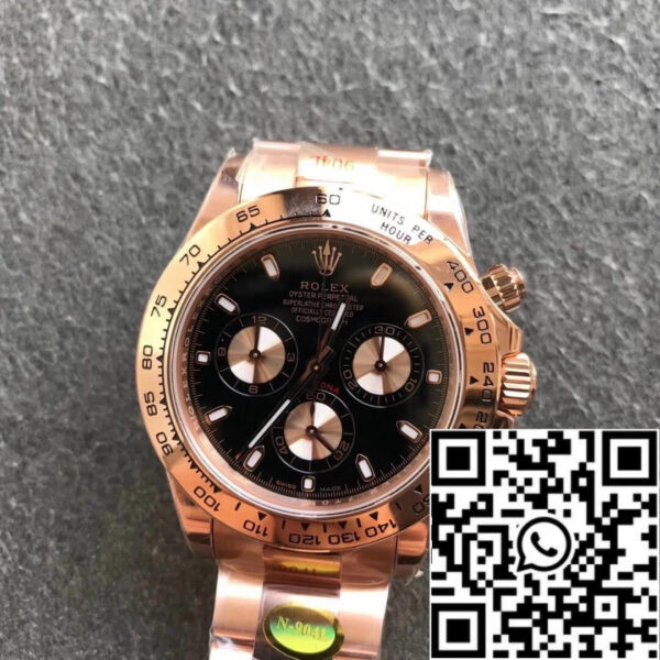 Rolex Daytona m116505-0008 1:1 Best Edition Noob Factory Black Dial