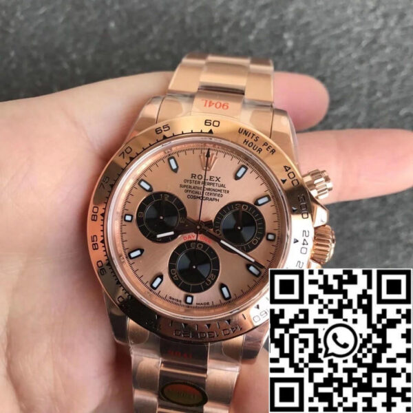 Rolex Daytona m116505-0009 1:1 Best Edition Noob Factory Champagne Dial