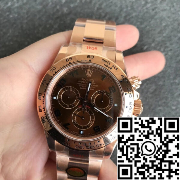 Rolex Daytona m116505-0011 1:1 Best Edition Noob Factory Brown Dial