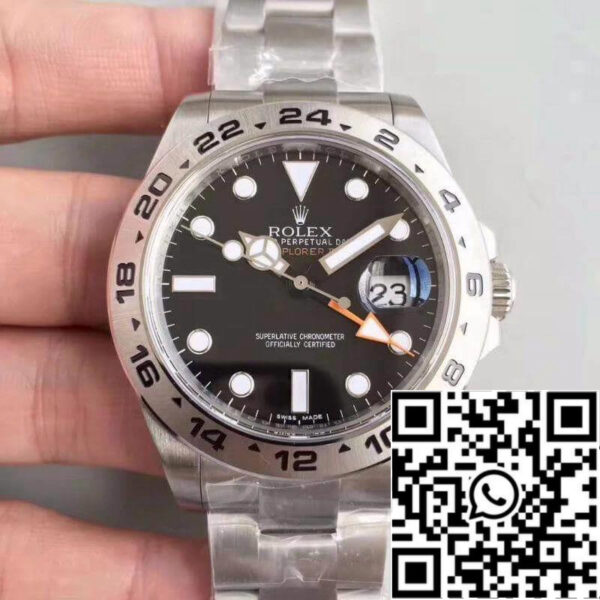 Rolex Explorer II 216570 Noob Factory V7 Men Watches 1:1 Best Edition Swiss ETA3187 Black Dial