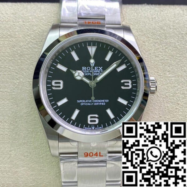 Rolex Explorer M124270-0001 36MM 1:1 Best Edition EW Factory Black Dial