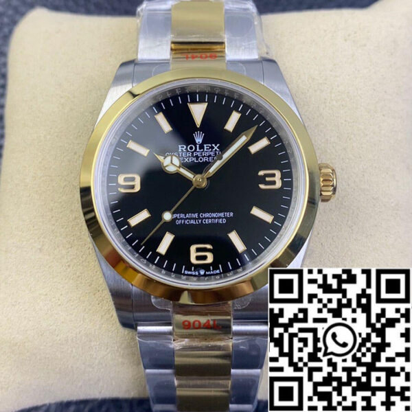 Rolex Explorer M124273-0001 1:1 Best Edition EW Factory Yellow Gold
