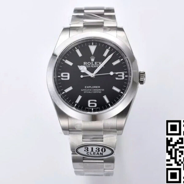 Rolex Explorer M214270 -0001 39MM 1:1 Best Edition Clean Factory Black Dial  3130 Movement