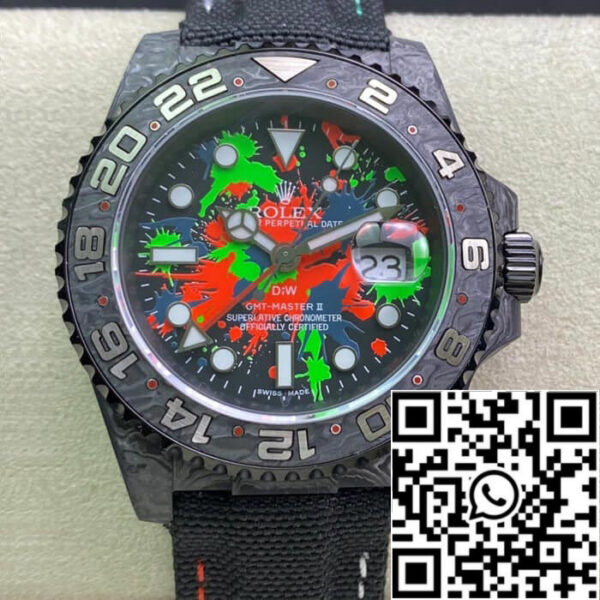 Rolex GMT-MASTER II Diw 1:1 Best Edition Carbon Fiber Color Dial