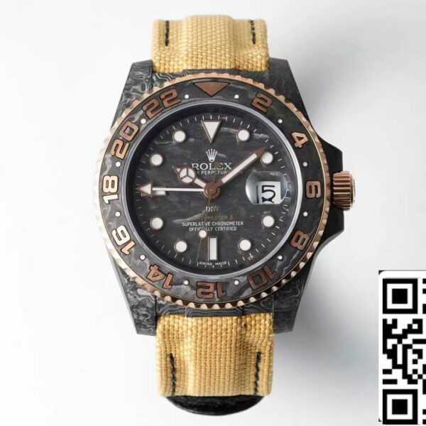 Rolex GMT-MASTER II Diw 1:1 Best Edition Yellow Fabric Strap
