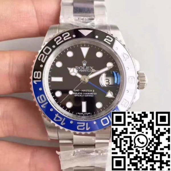 Rolex GMT-Master II 116710BLNR Noob Factory 1:1 Best Edition Swiss ETA2836-2