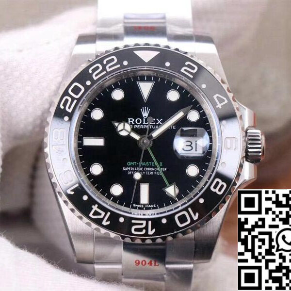 Rolex GMT Master II 116710LN-78200 1:1 Best Edition Noob Factory V11 Black Dial Swiss ETA3186