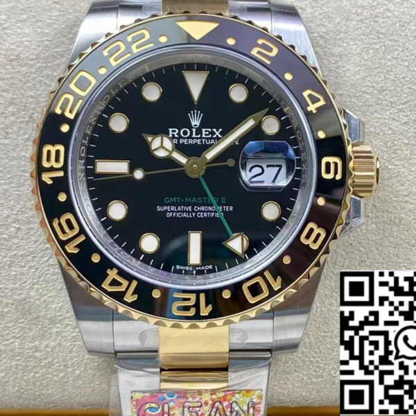 Rolex GMT Master II 116713-LN-78203 1:1 Best Edition Clean Factory Black Dial