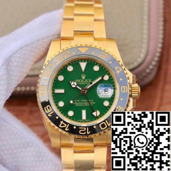 Rolex GMT Master II 116718LN 40mm EW Factory Mechanical Watches 1:1 Best Edition Swiss ETA2836 Green Dial