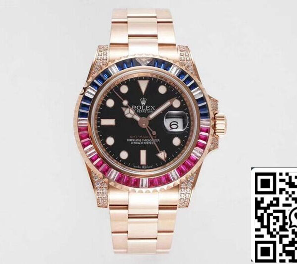Rolex GMT Master II 116759 SAru 1:1 Best Edition ROF Factory Rose Gold Swiss ETA2836