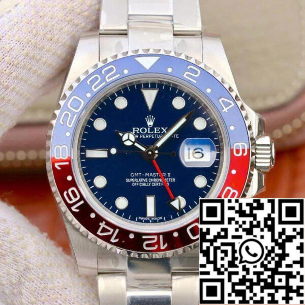 Rolex GMT Master II 126710BLRO EW Factory Mechanical Watches 1:1 Best Edition Swiss ETA 2836