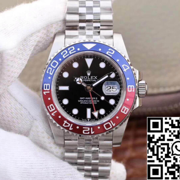 Rolex GMT-Master II 126710BLRO GM Factory 1:1 Best Edition Swiss ETA2836 Black Dial
