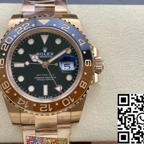 Rolex GMT Master II 126715CHNR-0001 1:1 Best Edition Clean Factory Rose Gold