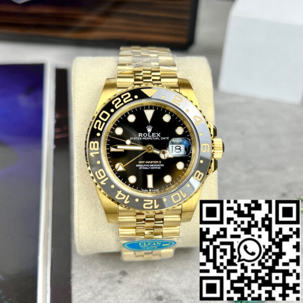 Rolex GMT-Master II 126718GRNR-0001 Gold-wrapped at Clean factory