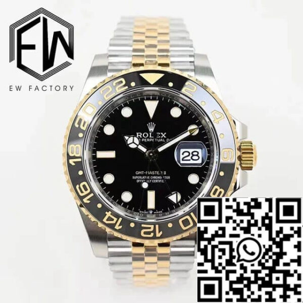 Rolex GMT Master II M126713grnr-0001 1:1 Best Edition EW Factory Black Dial