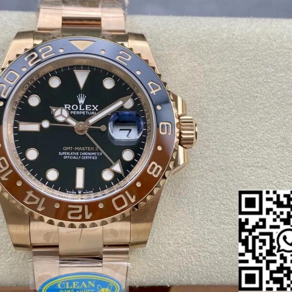 Rolex GMT Master II M126715CHNR-0001 1:1 Best Edition Clean Factory V3 Ceramic Bezel