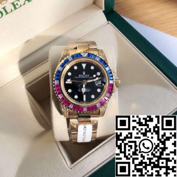 Rolex Gmt-Master II M126755SARU 41mm Swiss original movement 18k plated