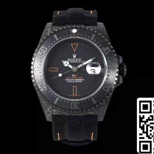Rolex Deepsea Sea-Dweller M126600 1:1 Best Edition Diw Factory V2 upgrade Leather Strap
