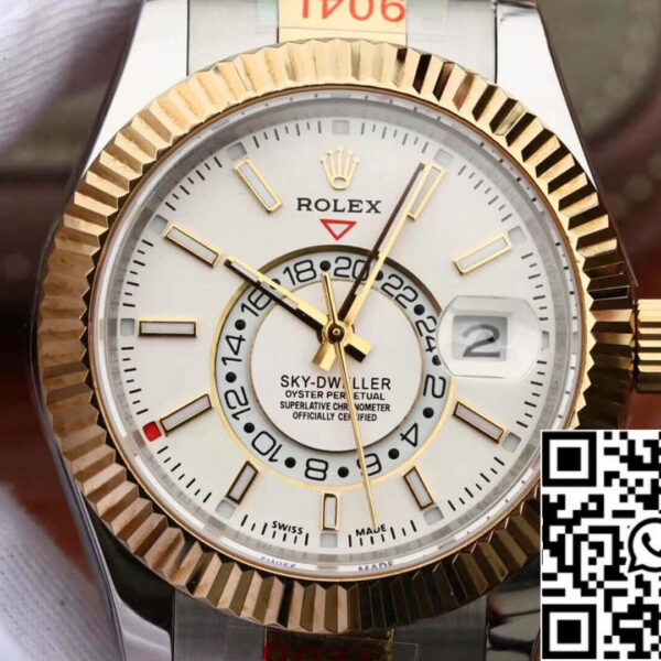 Rolex Sky Dweller M326933-0009  Best 1:1 Edition Noob Factory White dial