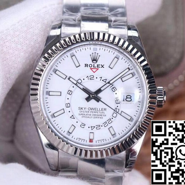 Rolex Sky Dweller M326934-0001 Best 1:1 Edition Noob Factory White Dial