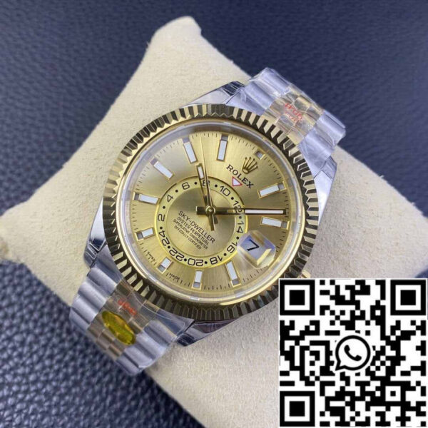 Rolex Sky Dweller M336933-0002 1:1 Best Edition Noob Factory V2 Champagne Dial